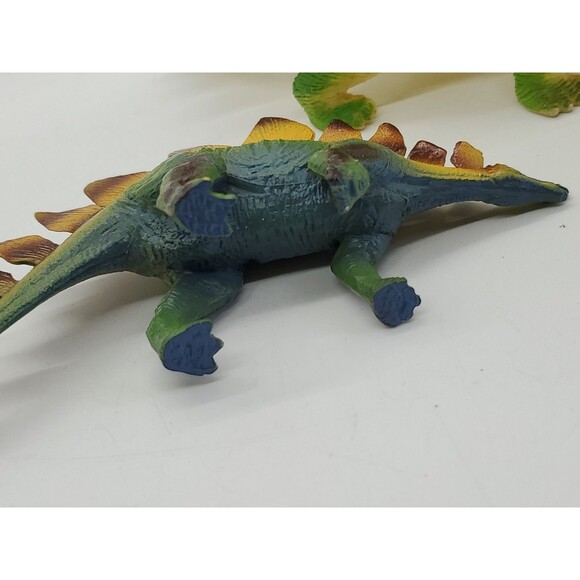 Stegosaurus Dinosaur Animal Figures Jurassic Cake Topper Green - Picture 8 of 9
